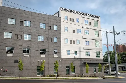 Exterior view of Nashville treatment center — urban area